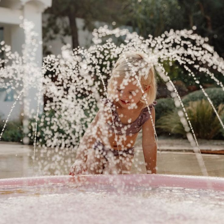 Tapete Piscina Chafariz Inflável Espirra Água  – Diversão Garantida para Crianças e Pets! 🐶👶