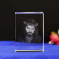 Cubo de Cristal 3D Religioso - Jesus / Virgem Maria